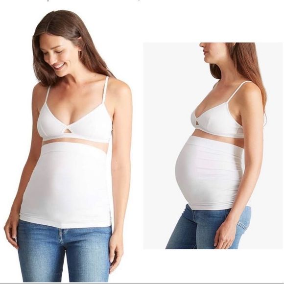 Isabel Maternity White Maternity Bellaband Belly Band - Picture 1 of 15